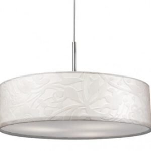 Sompex Pendelleuchte Fleur, Textilschirm creme, Ø 42cm