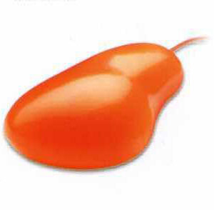 ESPRIT Tischleuchte Drop Glas groß orange 24,5x7,5cm Textilkabel