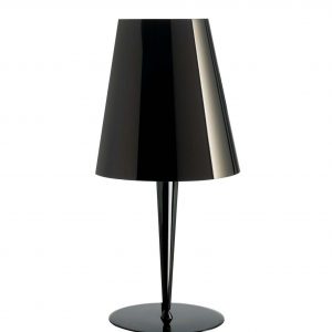 Sompex Tischleuchte Duda schwarz-chrom
