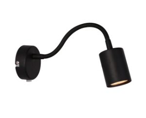 Nordlux Explore Wandflex Schwarz 3W LED 200lm GU10 2700K