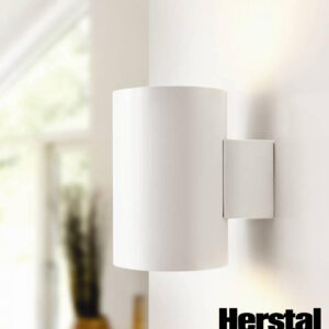 Herstal Evoke Metall Wandleuchte Weiß 1x40W E14