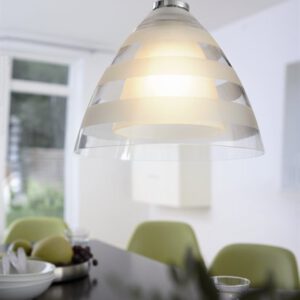Herstal Maxi Dove Dive Pendelleuchte klar+frosted 1x max.60W E27 Glas