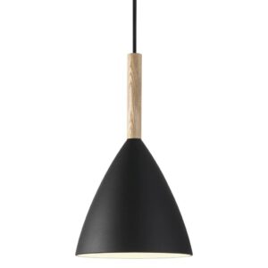 Nordlux Pendel PURE 20 max.40W E27 Metall Schwarz/Holz