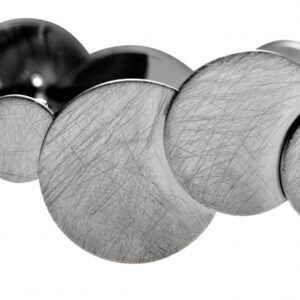 Armband 7H767 Altsilber handgekratzt, auf Doppel-Gummiband