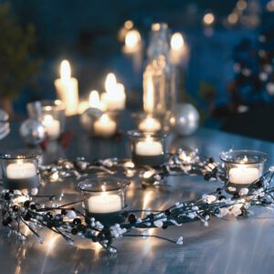 Herstal Lyra Basic Adventskranz für 4 Teelichter schwarz