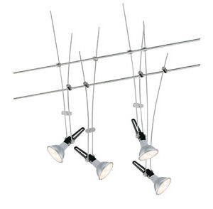 Paulmann Nice Price Seilsystem 4x4W LED chrom matt GU5,3