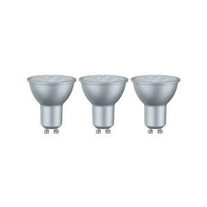 Paulmann 3er Pack Premium LED Reflektor 6,5W 425lm GU10 alu matt