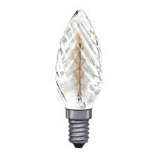 Paulmann Kerzenlampe Rustika gedreht klar 230V E14 25W