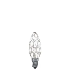 Paulmann Kerzenlampe Krokoeis klar 230V 25W E14