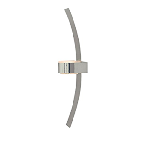 Herstal ARC Wandleuchte 230V G9 max.40W Chrom/Edelstahl/Glas