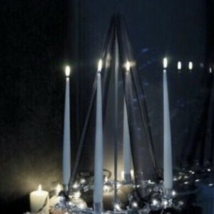 Herstal Leaf Advent Kerzenständer beleuchtet + Kerzen