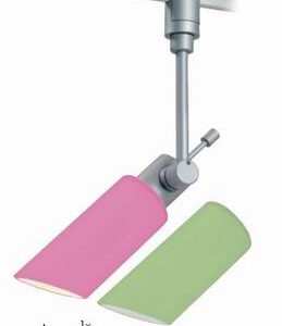 Paulmann Phantom Spot Phila 230V 1x40W G9 Aluminium matt/ Glas flieder+grün