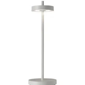 NEWDES ESSENCE Metall Weiß Akku-Outdoor-Leuchte 3,5W 336lm, H:34/D:11,5cm, 2700K-4000K