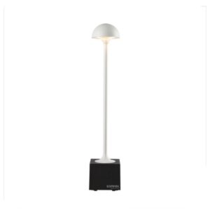 Sompex FLORA Weiß/Schwarz Akku-Outdoor-Leuchte Metall 2,3W 247lm
