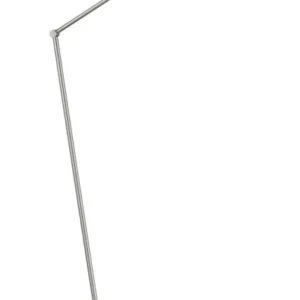 Knapstein ELEA Stehleuchte mattnickel mit Tastdimmer 15W LED-Platine 1500lm, mischbar 2700-5000K